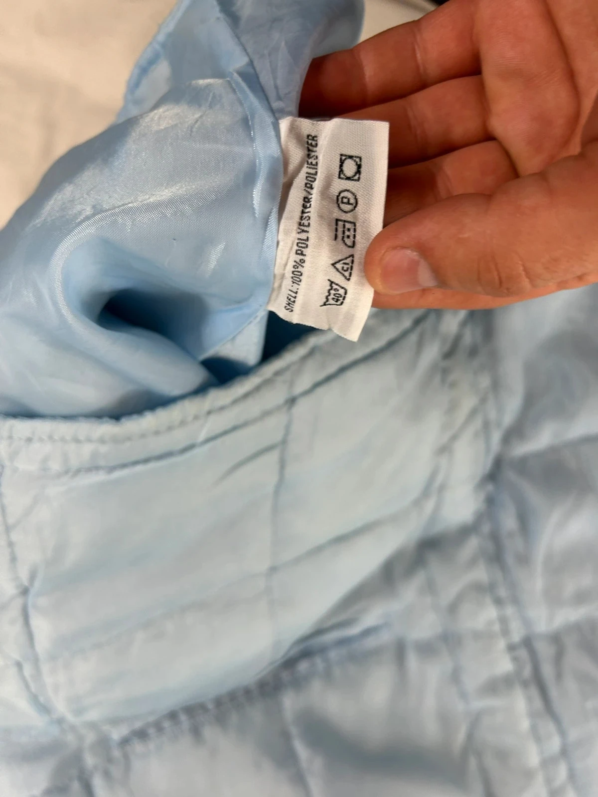 Veste matelassée bleu clair vintage – photo 11